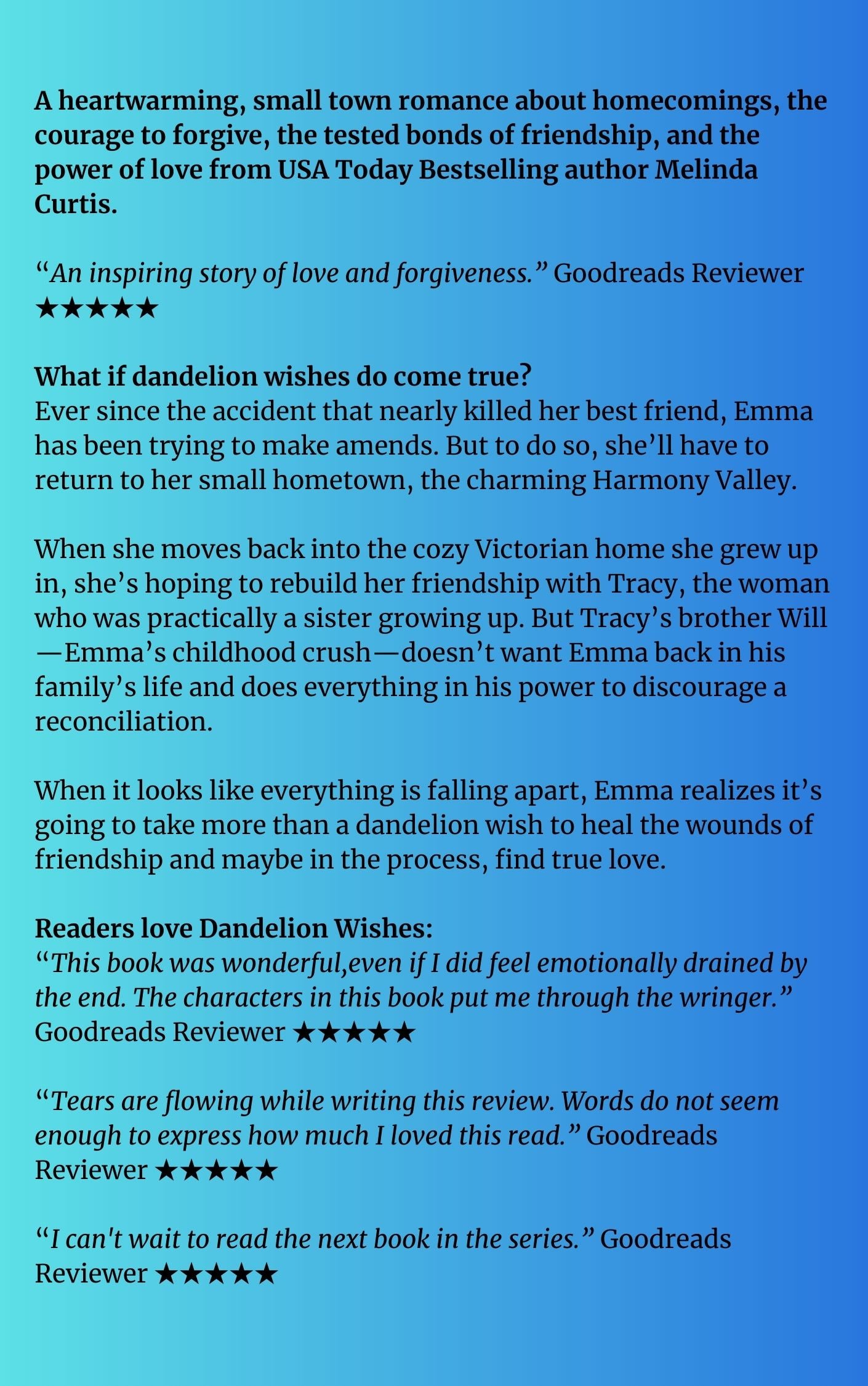 Dandelion Wishes - Love in Harmony Valley, Book 1
