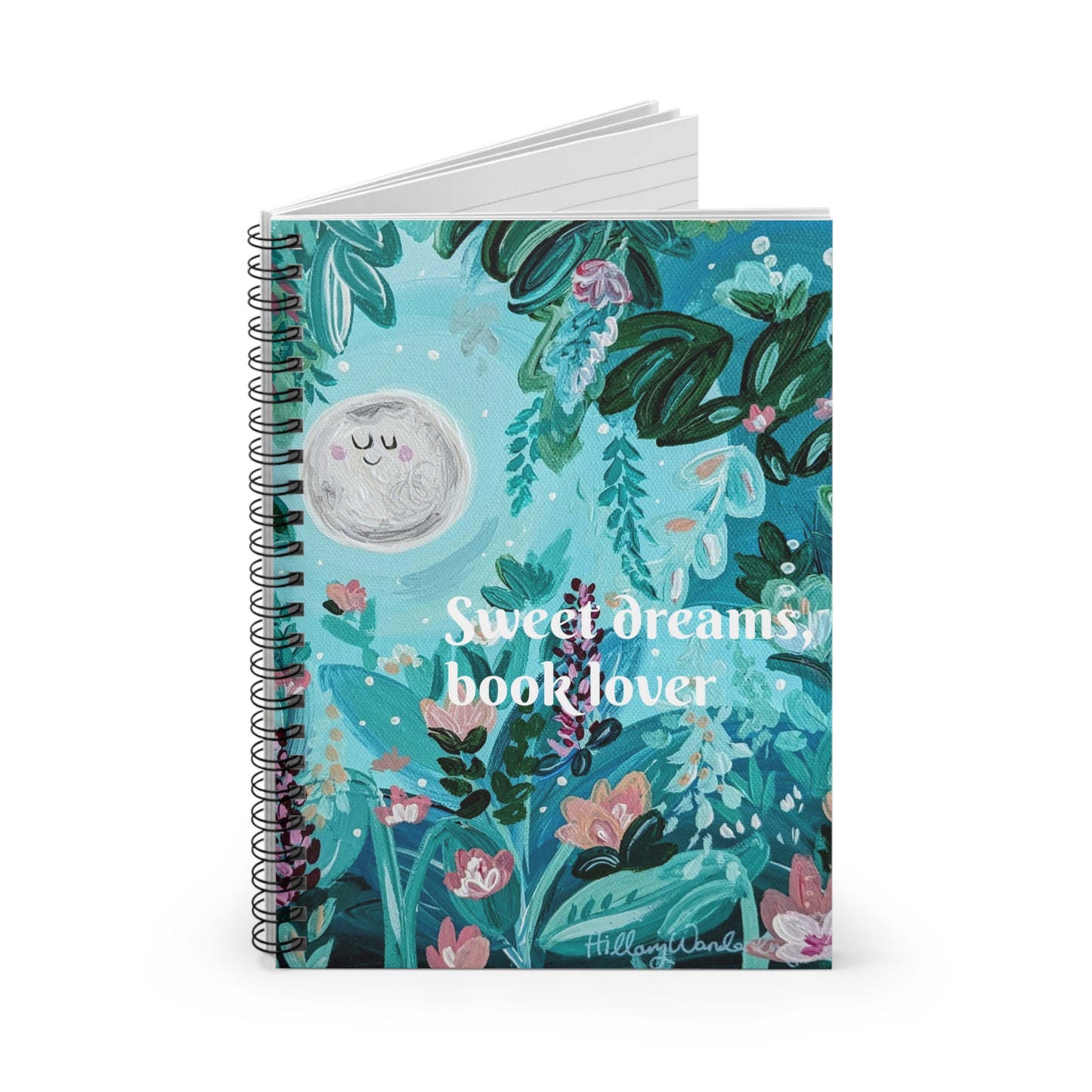 Moon Spiral Notebook - Ruled Line