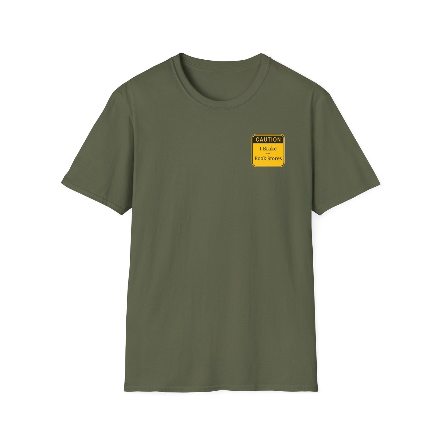 Caution: I Brake for Book Stores T-Shirt