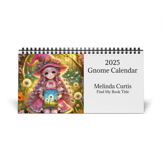 2025 Gnome "My Book Title" Desktop Calendar